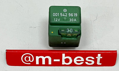 BENZ W124 M111 M104 M119 W202 S202 水箱 輔助風扇 汽油泵浦 幫浦 繼電器 4腳 綠色 (外匯拆車品) 0015429619