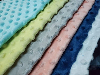 6色立體點點布組 拼布布組 手工布料