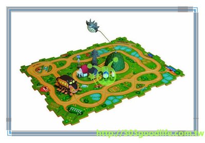 303生活雜貨館 日本限定 宮崎駿 龍貓 Totoro 拼圖龍貓公車玩具組  軌道地圖組