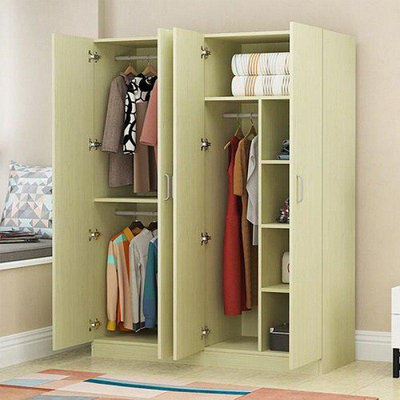 衣櫃儲物收納現代簡約簡易實木質出租房用小櫃子兒童家用臥室衣櫥