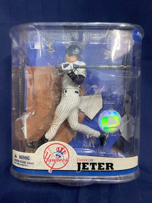 【全新未拆】McFarlane 麥法蘭 MLB 22代 紐約洋基隊主場條紋球衣版 Derek Jeter 基特公仔
