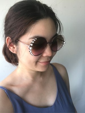 Fendi 珍珠太陽眼鏡 全新