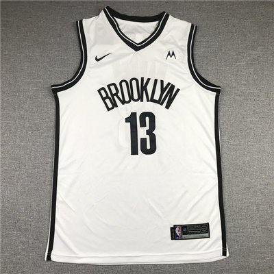 詹姆士·哈登(James Harden) NBA布魯克林籃網隊 熱轉印款式 球衣 白色 13號