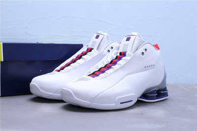 Nike Shox BB4 QS Raptors 白銀藍紅 籃球鞋 男鞋 CD9335-100【ADIDAS x NIKE】