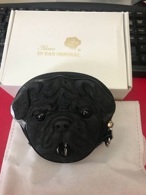 全新 3D Bag Original 鬥牛犬 小狗 零錢包