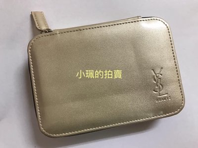 【VIP專屬】YSL(聖羅蘭)_金色硬殼化妝包(鏡子) 置物盒