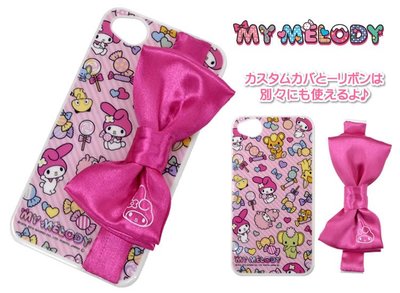 GIFT41 土城店 My Melody美樂蒂 iPhone 4/4S Cover 蝴蝶結帶 4951850178905