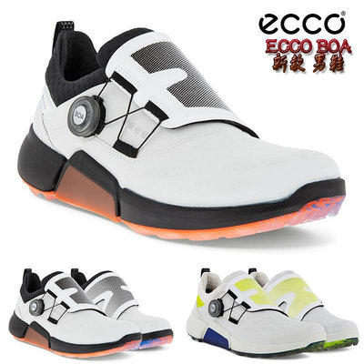 新款 ECCO BIOM Hybrid 4 PF BOA 高爾夫球鞋 GOLF男鞋 休閒鞋 輕巧耐穿 真皮皮革 新穎設計 【小潮人】