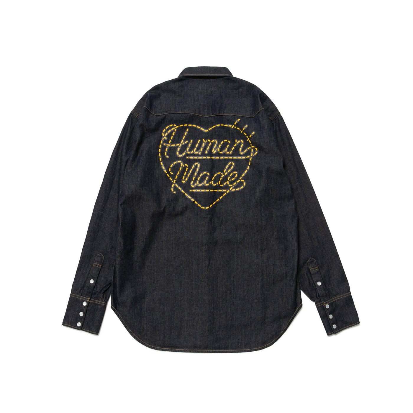 HUMAN MADE DENIM WESTERN SHIRT 襯衫HM25SH009。太陽