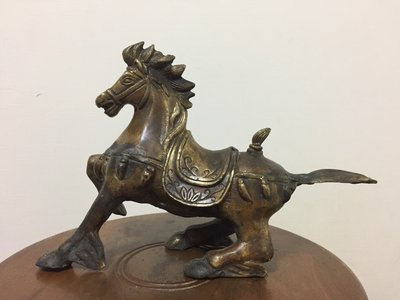 早期銅雕駿馬飛馬 少見奇特馬怪馬古銅馬銅雕馬 超級大降價 機會難得