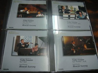 好音悅 Szeryng 謝霖 Haebler 海布勒 Beethoven 小提琴奏鳴曲全集 4CD PHILIPS 日版