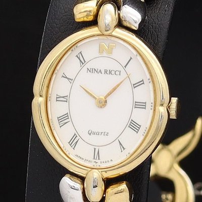 (已讓藏)【精品廉售/手錶】法國潮牌Nina Ricci 石英女士錶*防水*2P20-6190*佳品*日本機芯*