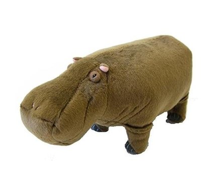 日本進口 好品質 可愛動物園河馬非洲動物絨毛娃娃玩偶玩具裝飾品送禮禮物 6915c