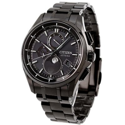 《潮日》CITIZEN BY1006-62E 星辰錶 手錶 41.5mm ATTESA 光電環保驅動電波 黑色面盤 黑色