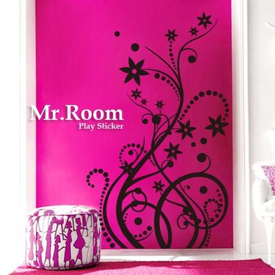 ☆ Mr.Room 空間先生創意 壁貼 蔓延花草 (FL023) 花 草 精品櫥窗 高品質
