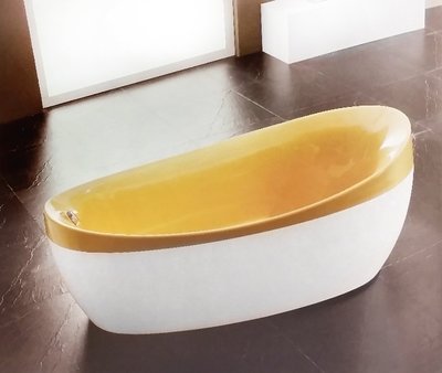楓閣精品衛浴 台製 新款雙色獨立式浴缸150公分(有溢水孔) F180E-A