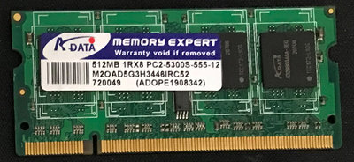 筆電用 DDR2 記憶體 512MB