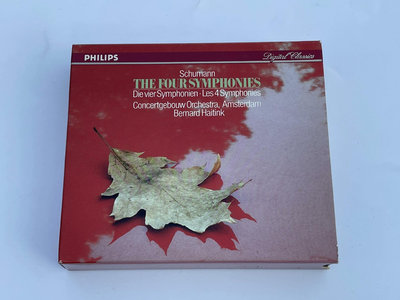 【二手】PHILIPS 金線條 舒曼 交響曲全集 海庭克 2CD40686卡帶 CD 黑膠