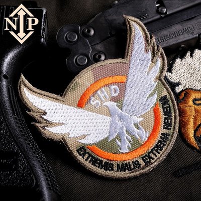 全境封鎖 NIP軍迷服飾臂章戶外戰術背包魔術貼 3D立體刺繡士氣章