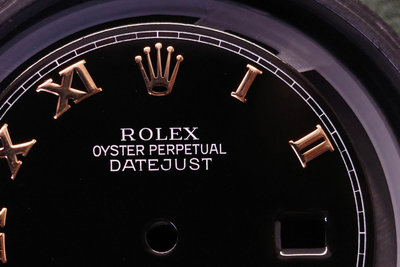 Rolex Datejust 116231 116201 玫瑰半金 專用 黑色大羅馬面針組 乾淨 原裝 含三針