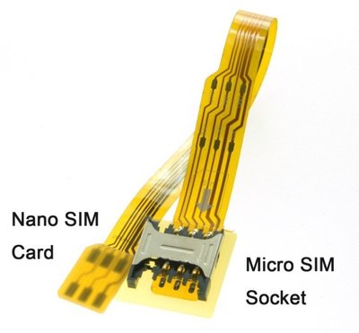 德源 外接延長線 FPC材質：外接micro SIM轉Nano SIM卡公對母