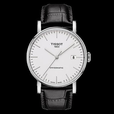 Tissot 天梭魅時系列皮帶自動機械男腕錶 T1094071603100
