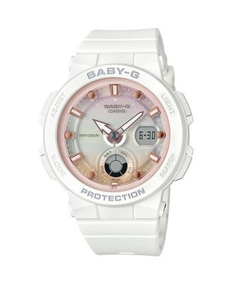 CASIO手錶公司貨附發票 BABY-G立體層次感BGA-250-7A2 水藍色錶盤