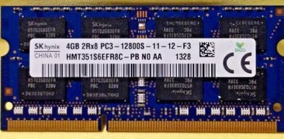 Hynix 筆記型 記憶體 DDR3 4GB 1600 4G HMT351S6EFR8C-PB 雙面