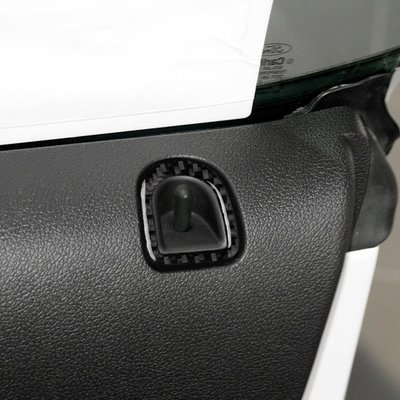 現貨 適用福特老野馬車門玻璃升降門鎖碳纖維9-13汽車改裝配件內飾貼紙