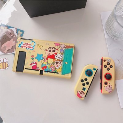 西米の店任天堂 Nintendo Switch Case 日本卡通蠟筆小新矽膠 TPU 遊戲機手柄保護套軟套
