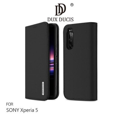 --庫米--DUX DUCIS SONY Xperia 5 WISH 真皮皮套 支架 插卡 鏡頭加高