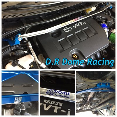 【童夢國際】D.R DOME RACING TOYOTA WISH 引擎室拉桿 高強度鋁合金 中空補強