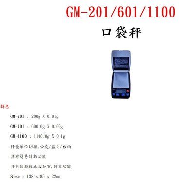 [捷克科技] Lutron 路昌 GM 601 600g 口袋磅秤