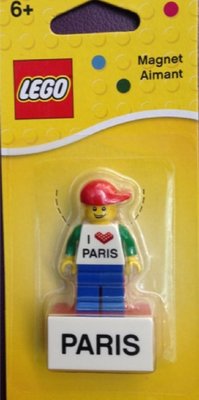 全新 LEGO 850760 I Brick Paris 巴黎樂高專賣店限定販售 人偶磁鐵