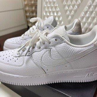 【正品】Nike Air Force 1 Craft White 白 麂皮 CN2873-101潮鞋