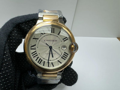 二手99新 Cartier卡地亞藍氣球 型號W2BB0004 男表機械 錶帶錶殼間18K（玫瑰金） 表盤42mm 幾乎全新 僅存放痕跡