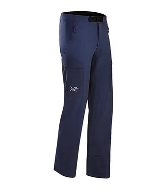 ARCTERYX始祖鳥男款防風保暖耐磨攀登軟殻褲 款號19277 GAMMA MX(冬季厚款內刷毛彈性布)深藍XL現貨