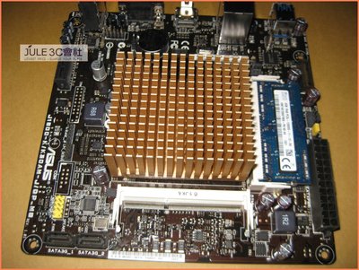 JULE 3C會社-華碩ASUS J1800-K 含CPU 整合型 Mini-ITX + DDR3L 4G 記憶體