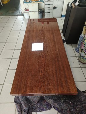 桃園國際二手貨中心-----全新品 220×87厚9公分 紅檀木7尺桌板 大板 原木桌板