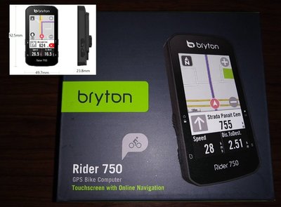 ☆政點☆020全新Bryton Rider 750E GPS 自行車紀錄器(主機+鋁合金延伸座)