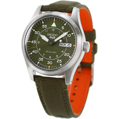 預購 SEIKO SEIKO 5 SBSA141 精工錶 5號 機械錶 39.5mm 卡其綠色面盤 尼龍錶帶