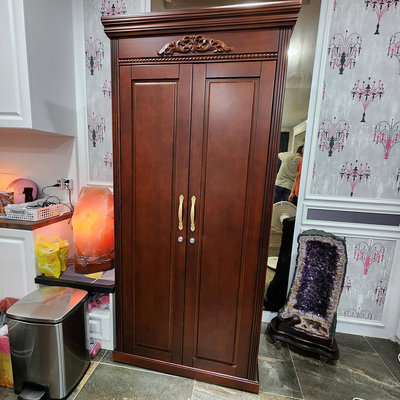 美生活館 家具訂製 客製化 美式古典風格 雙門衣櫃 衣櫥 收納櫃 置物櫃 也可修改尺寸顏色格局