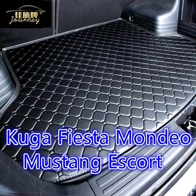 （）適用福特Ford Kuga Fiesta Mondeo Mustang 皮革後廂墊 後行李箱墊 後車廂墊-飛馬汽車