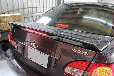威德汽車精品 豐田 TOYOTA 01-07 ALTIS Z版 尾翼 擾流板 含 LED 煞車燈