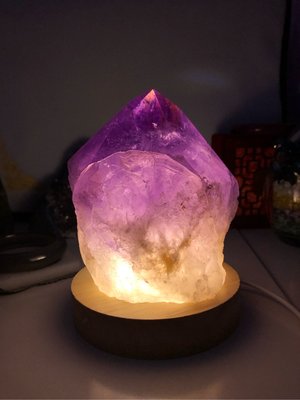 天然玻利維亞紫骨幹水晶  特殊雙層紫黃晶 招貴人💕