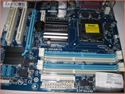 JULE 3C會社-技嘉 G41M-COMBO REV3.0 G41/DDR2+3/全新盒裝/一年保/775 主機板