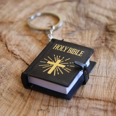 Mini Bible Keychain English HOLY BIBLE Religious Christian