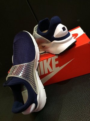 Nike Sock Dart 2016 NAVY 藍色 襪套 慢跑鞋 US10號 保證真品