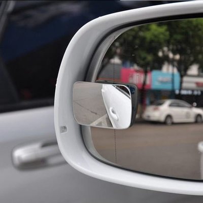 【2只裝 無邊框高清後視輔助鏡】汽車後視輔助鏡 車用倒車鏡盲點鏡 高清小圓鏡360度可調無框廣角鏡 無邊盲點鏡
