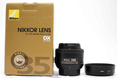 【台南橙市3C】Nikon AF-S 35mm f1.8G DX  二手鏡頭 公司貨 #85893